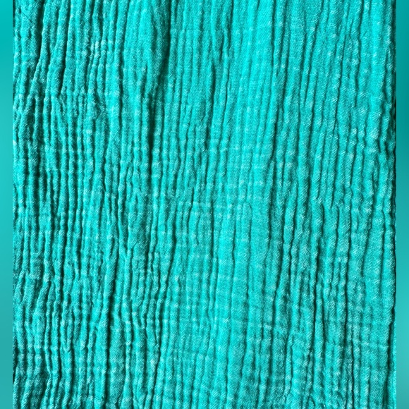 Easel Here I Am Mineral Washed Green Cotton Wide Leg Jumpsuit Boho L - Picture 6 of 16